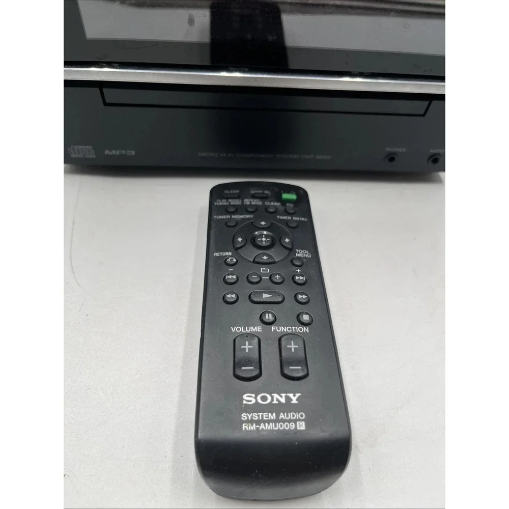 Sony Micro Hi-Fi Shelf System CD Player Radio iPod Dock Remote HCD-BX20i Works